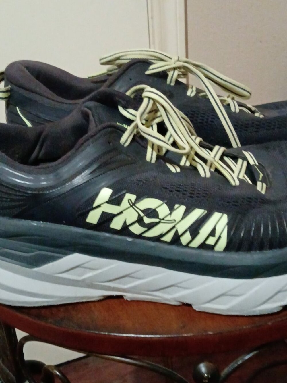 Hoka One One Bondi 7 Running Shoes Men's 11.5 Blue Graphite Athletic Shoes - Picture 4 of 14